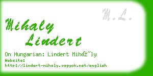 mihaly lindert business card